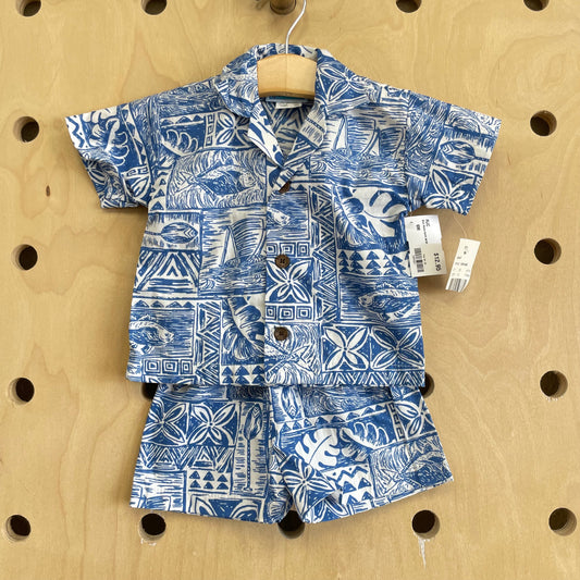 Blue Aloha Outfit NEW!