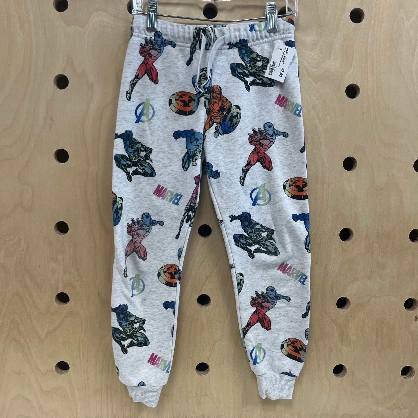 Grey Marvel Characters Joggers
