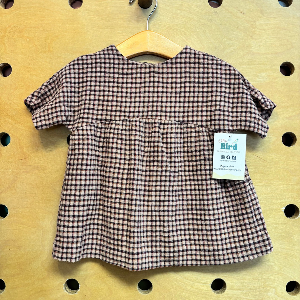 Pink Gingham Dress