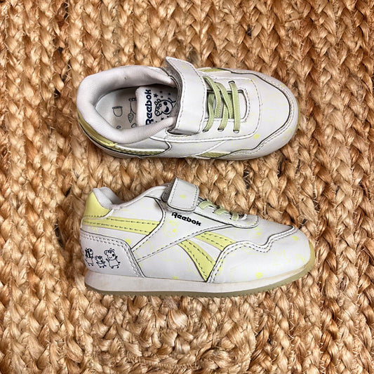 White/Lime 'Peppa Pig' Sneakers