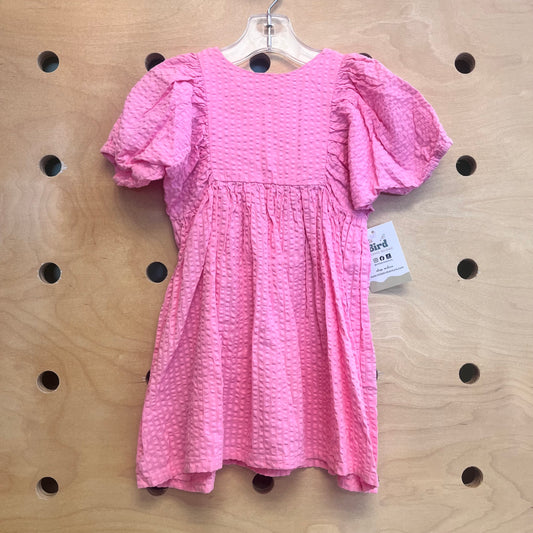 Pink Seersucker Dress