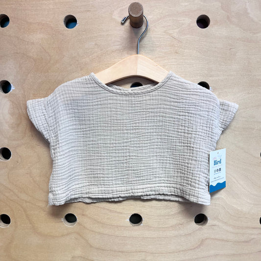 Tan Gauze Tee