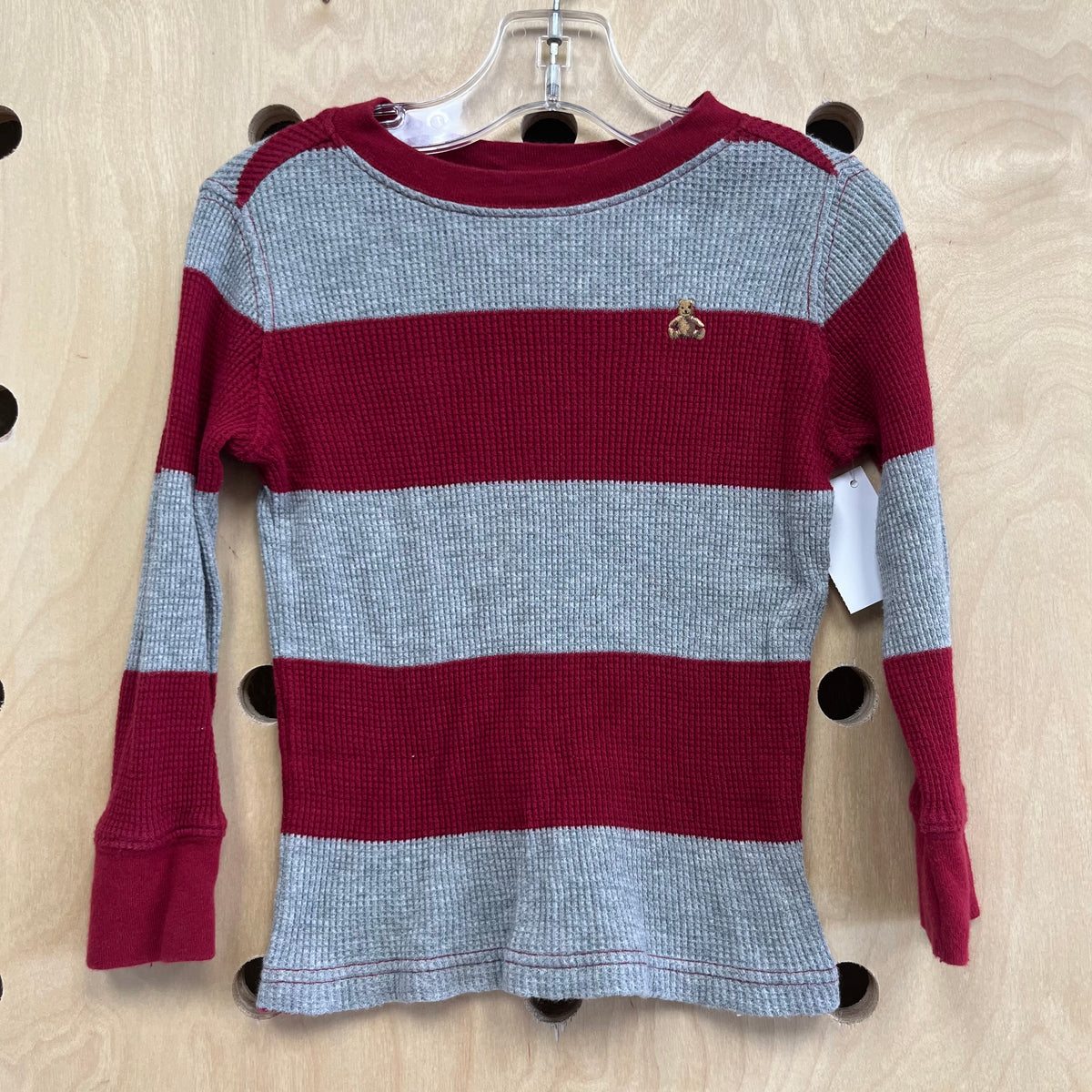 Grey & Red Long Sleeve Thermal