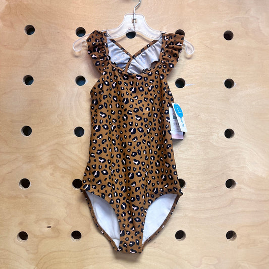 Brown/Pink Cheetah Print Swimsuit NEW!!