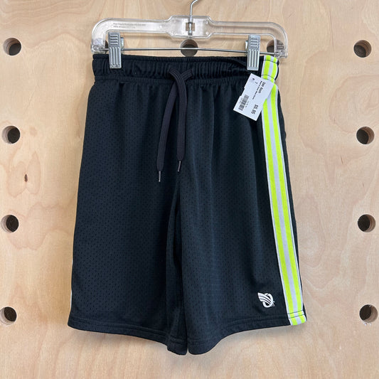 Black & Green Mesh Shorts