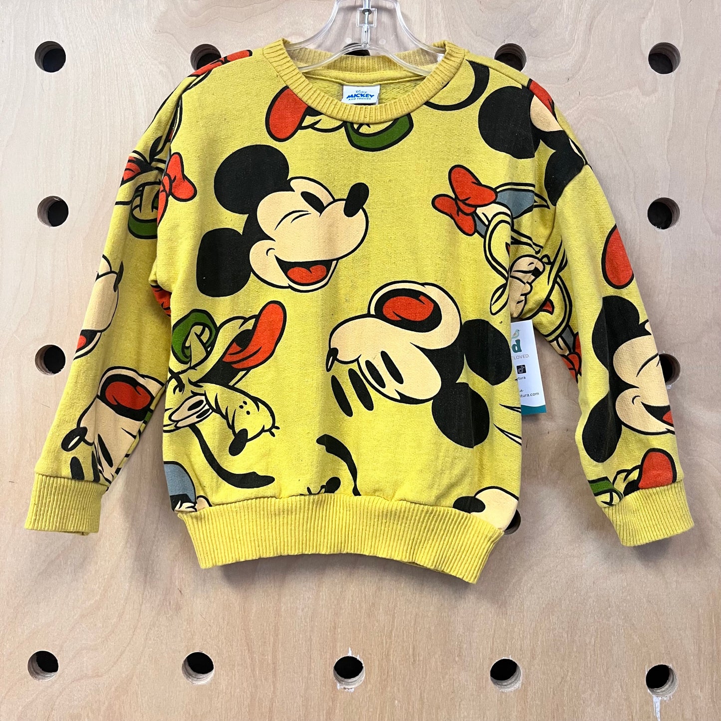 Yellow Mickey Crewneck