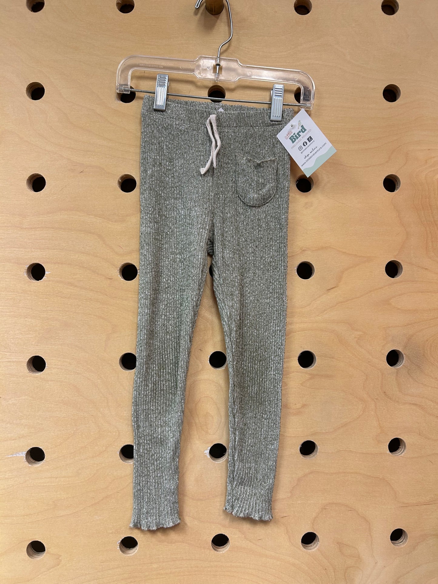 Heathered Green Pocket Leggings