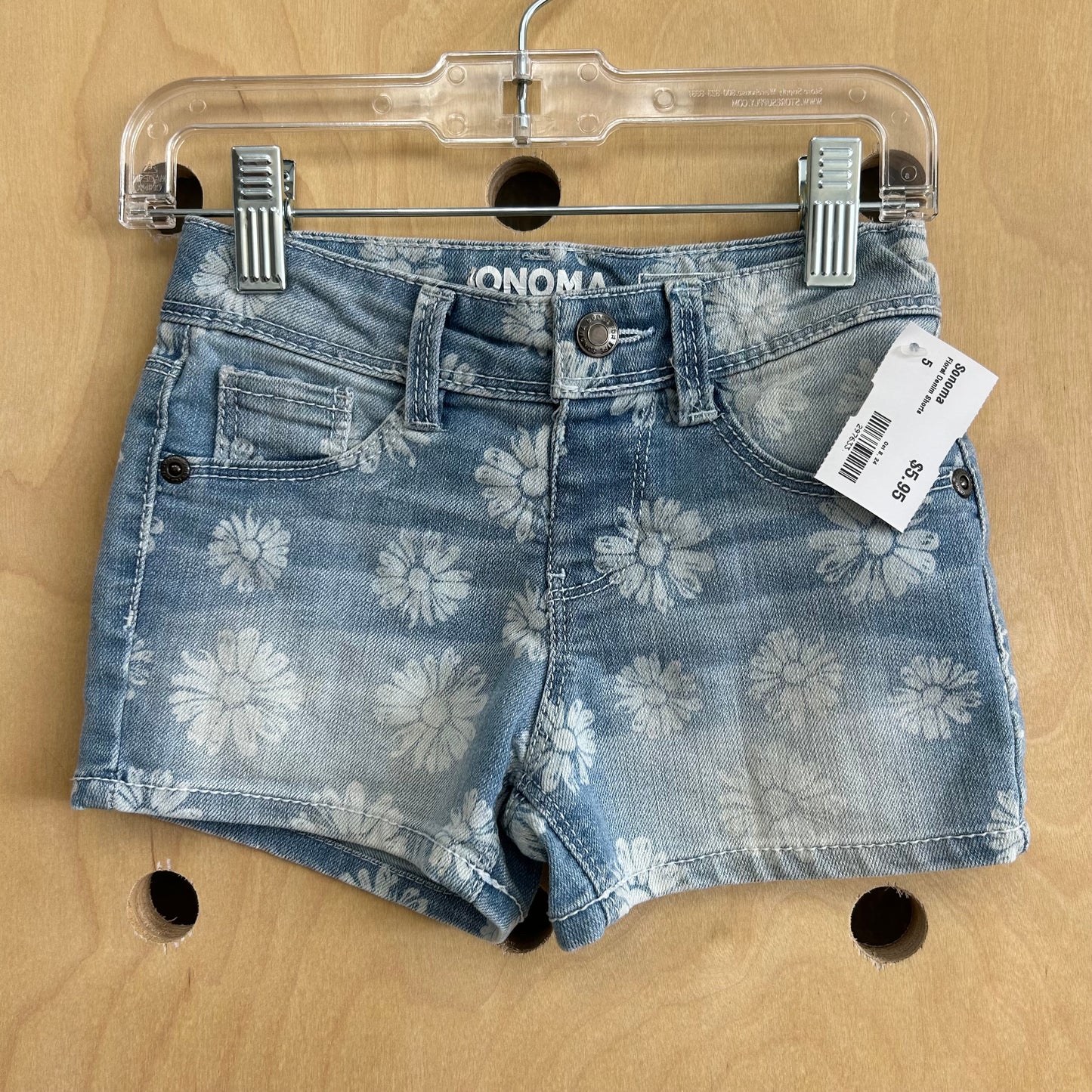 Floral Denim Shorts