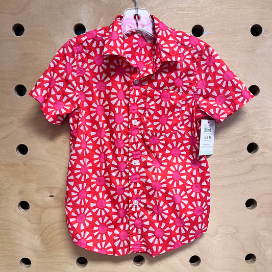 Red/Pink Suns Button Up