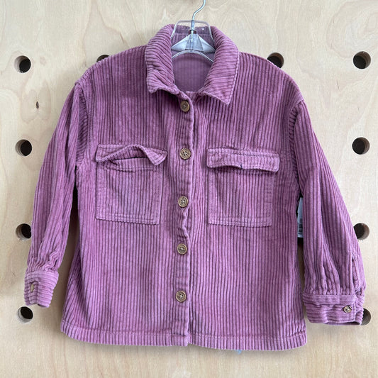 Mauve Ribbed Shacket