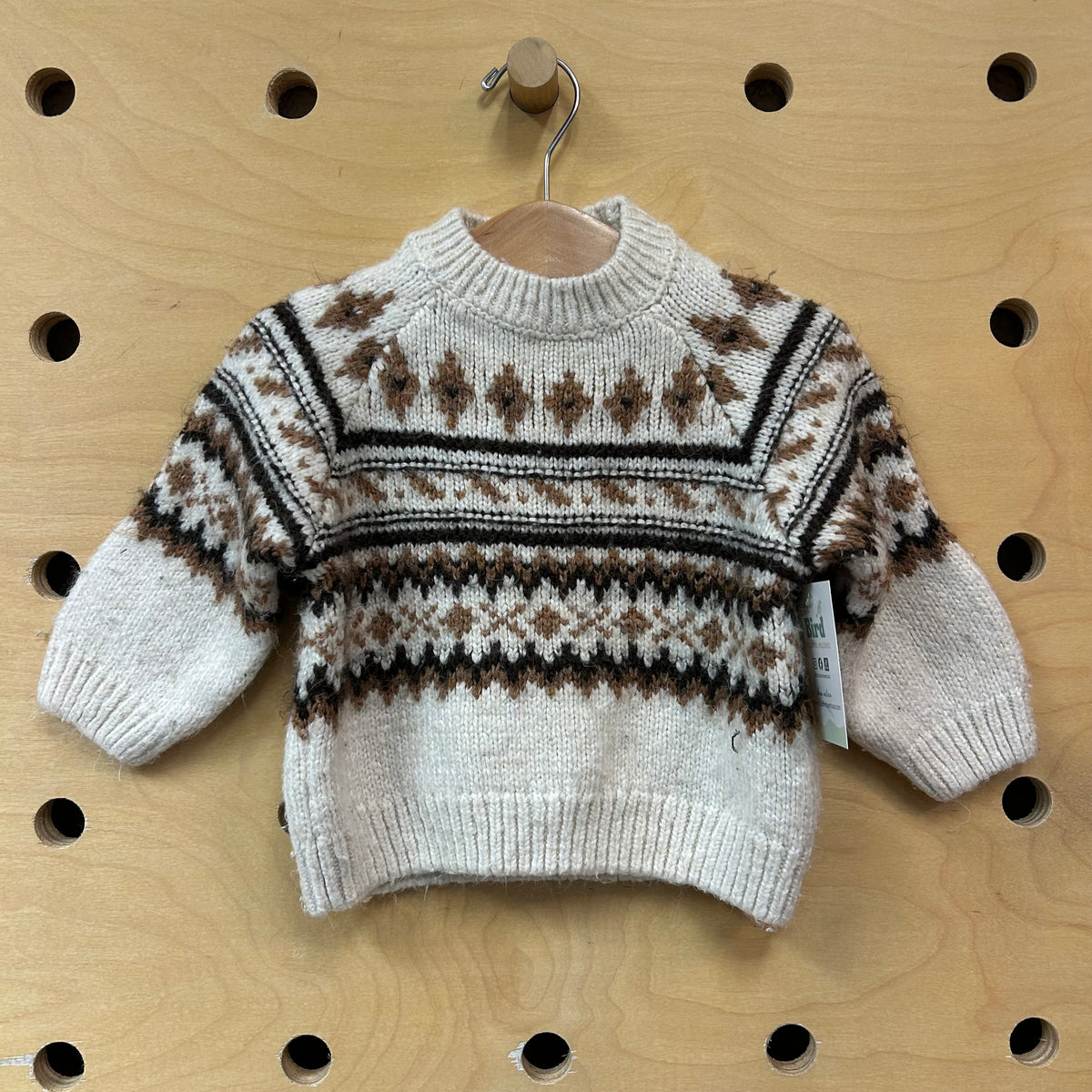 Brown + Cream Sweater