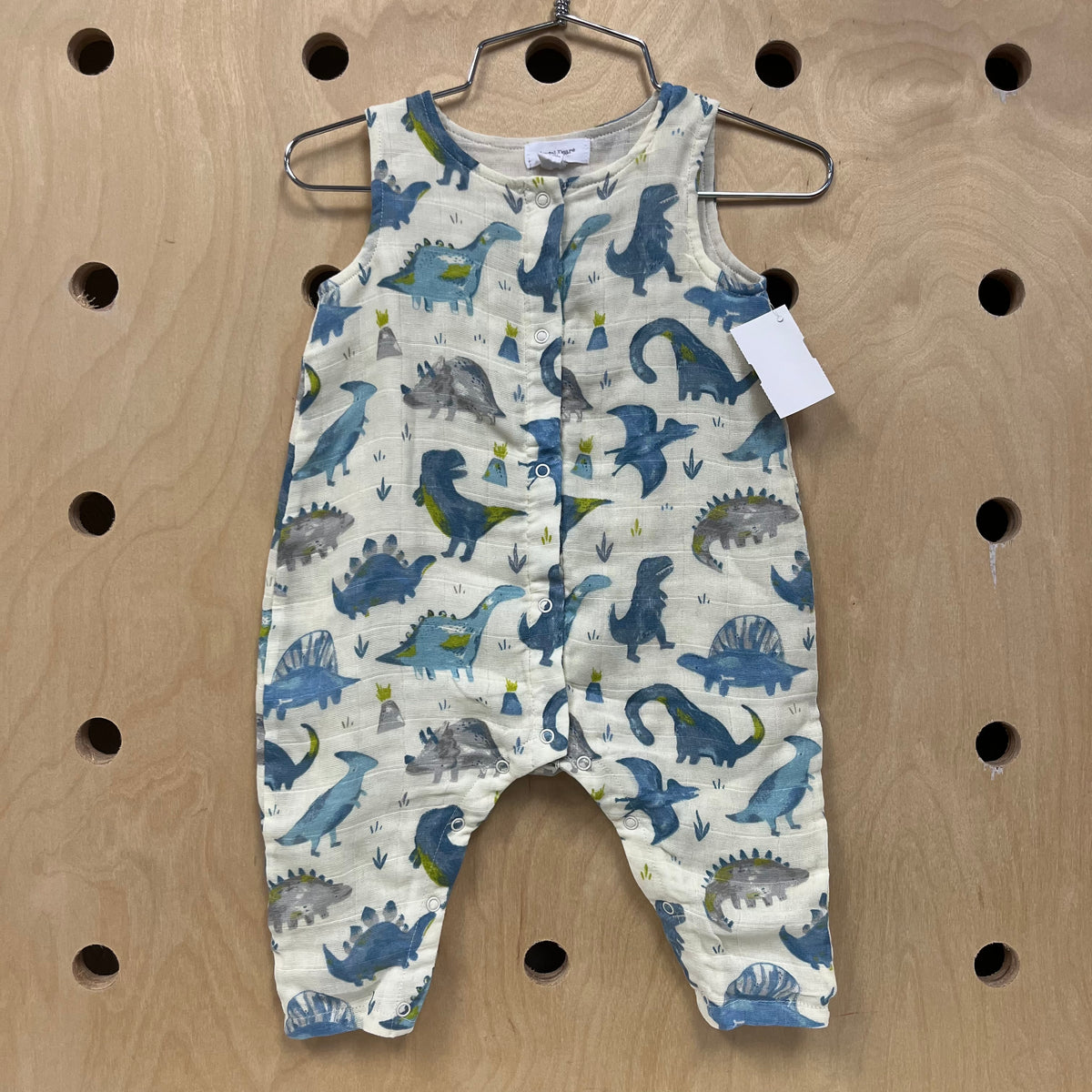 Cream Dino Romper