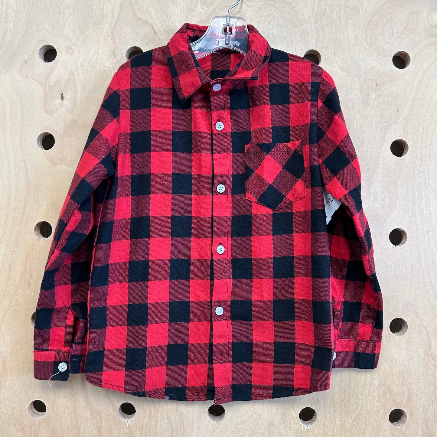 Black + Red Plaid Flannel