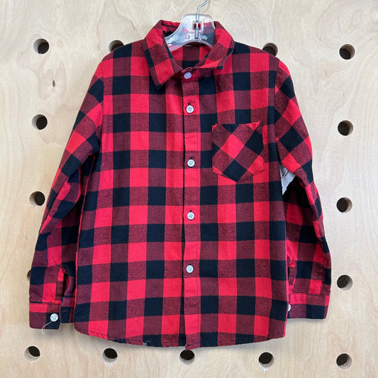Black + Red Plaid Flannel