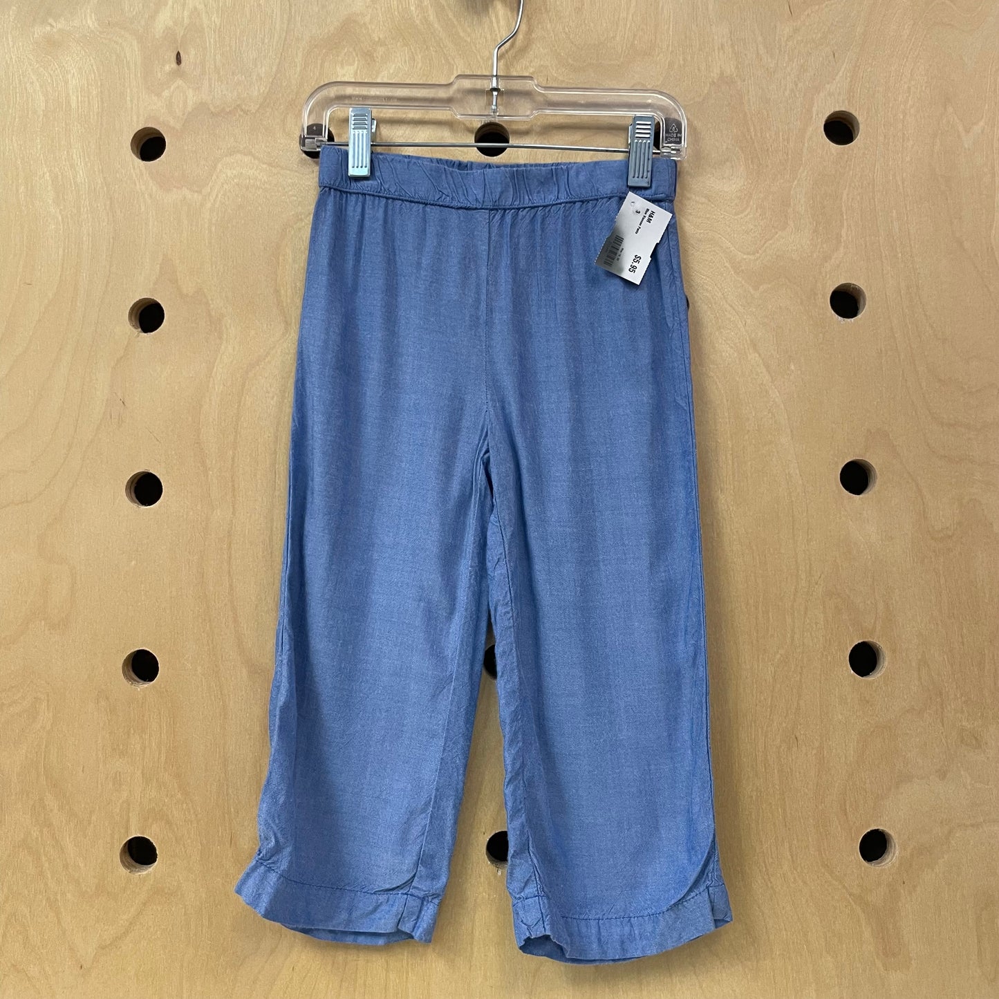 Blue Viscose Pants