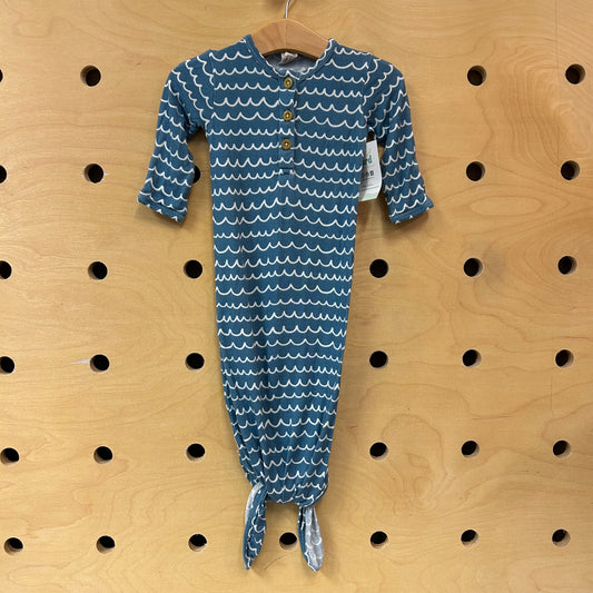 Blue/White Bamboo Waves Sleeper