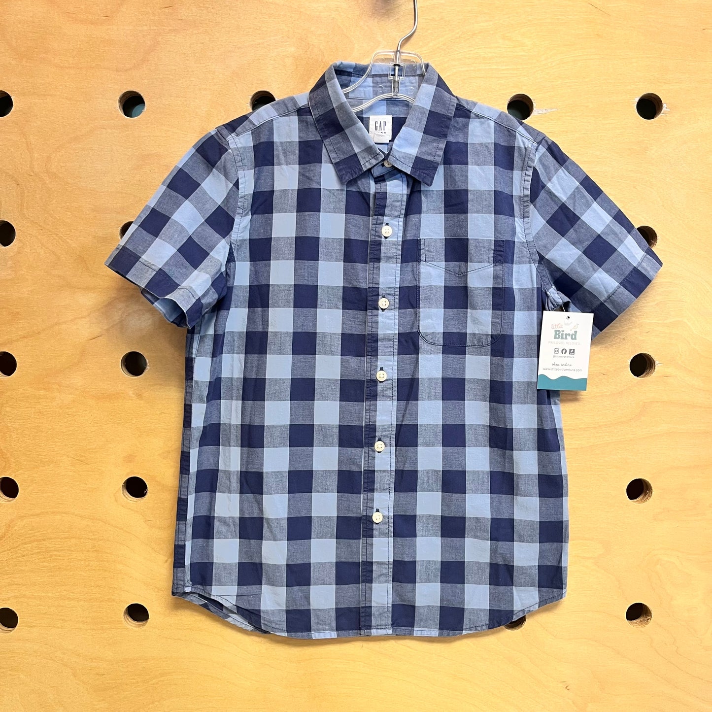 Blue Plaid Button Up