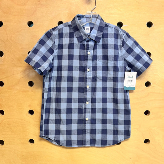 Blue Plaid Button Up