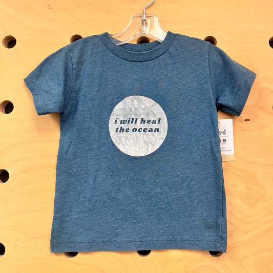 Blue 'Heal The Ocean' Tee