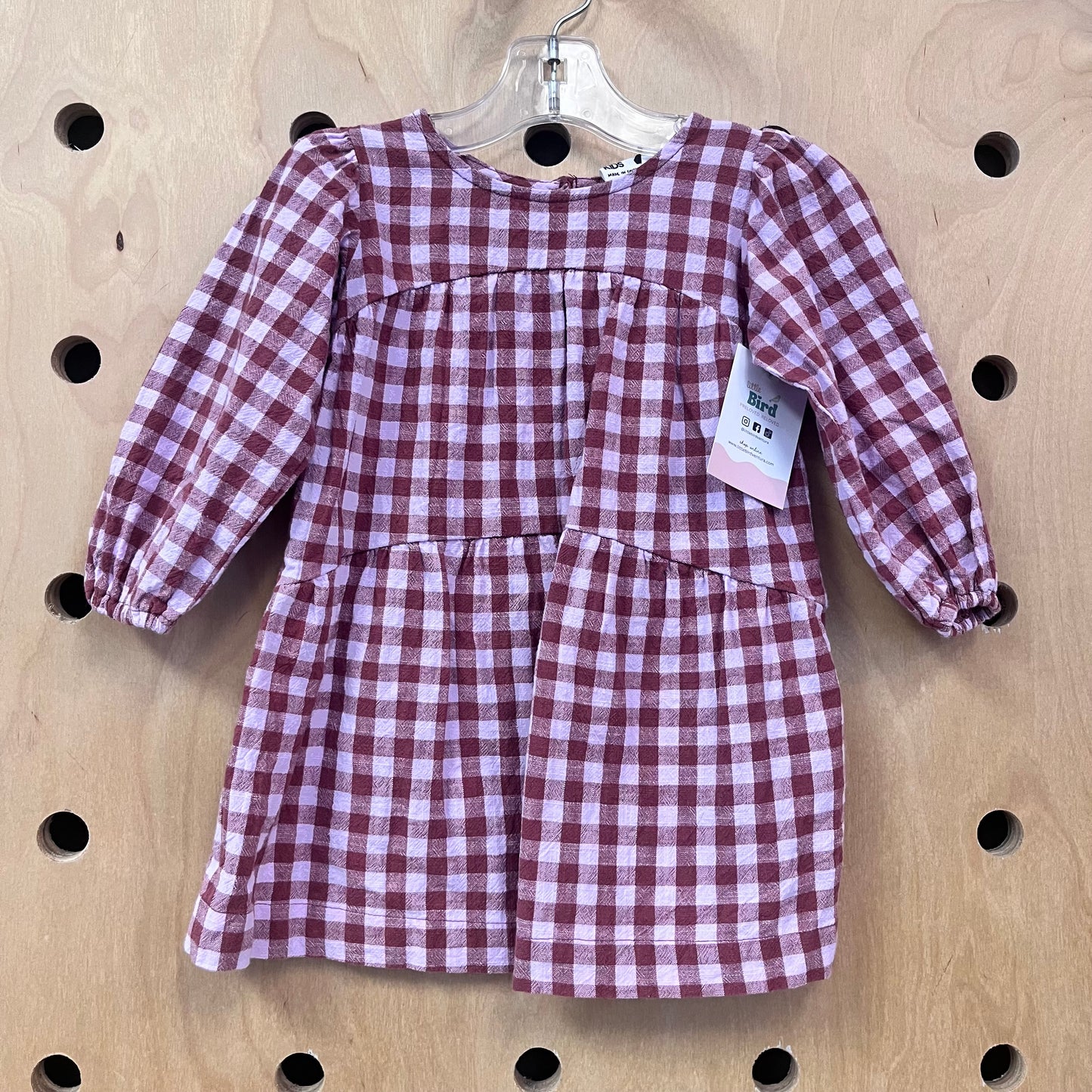 Pink Gingham Dress