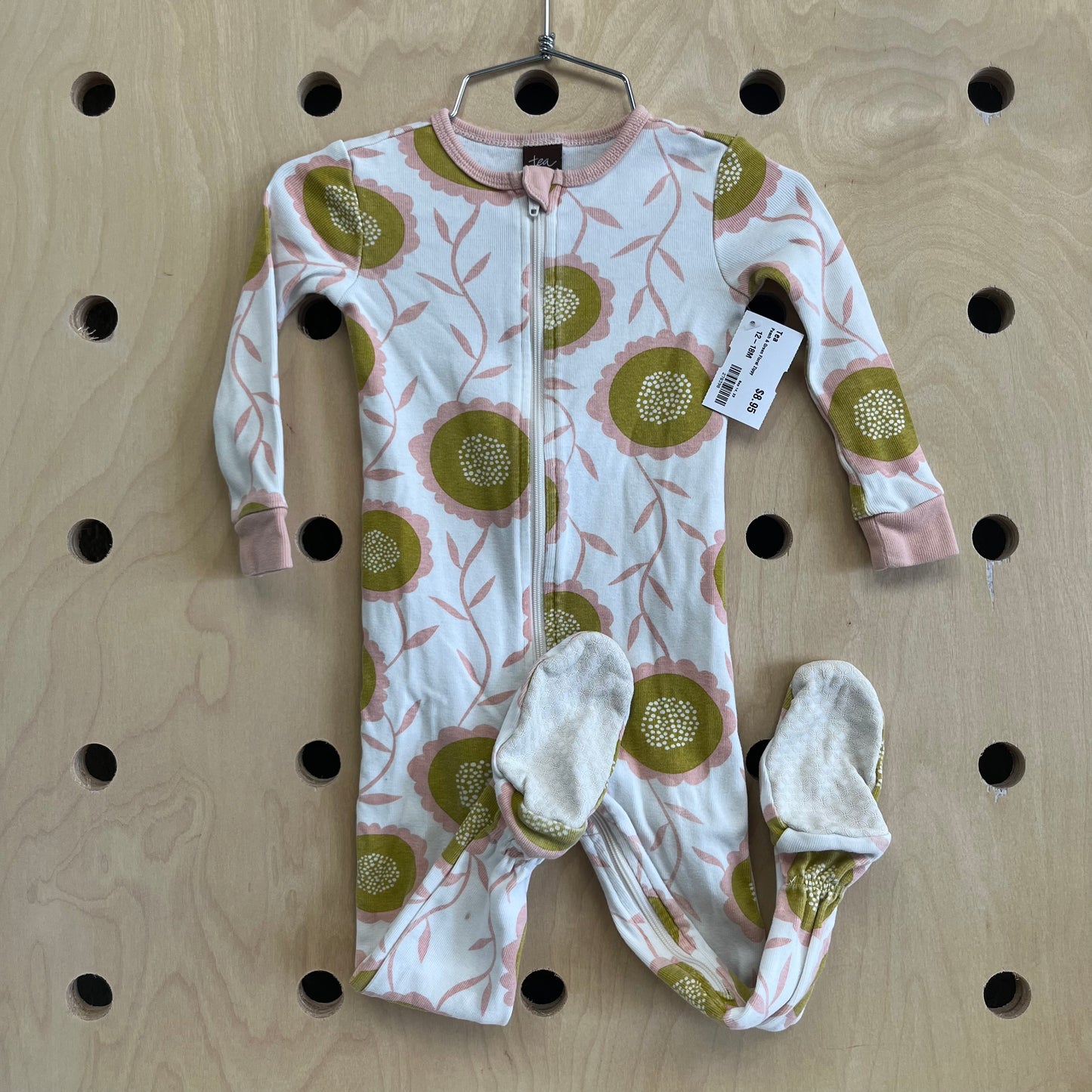 Peach & Green Floral Zippy