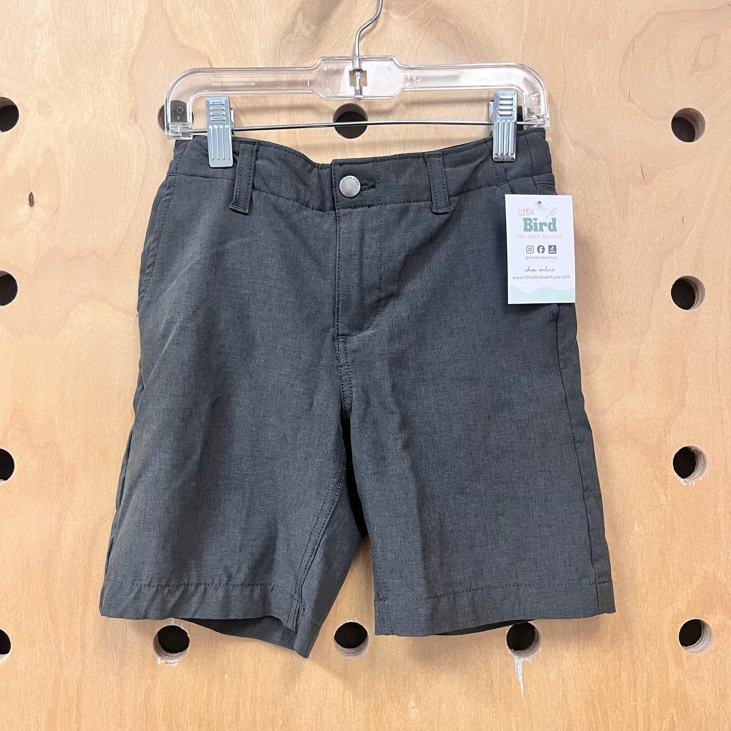 Grey 4-Way Stretch Shorts