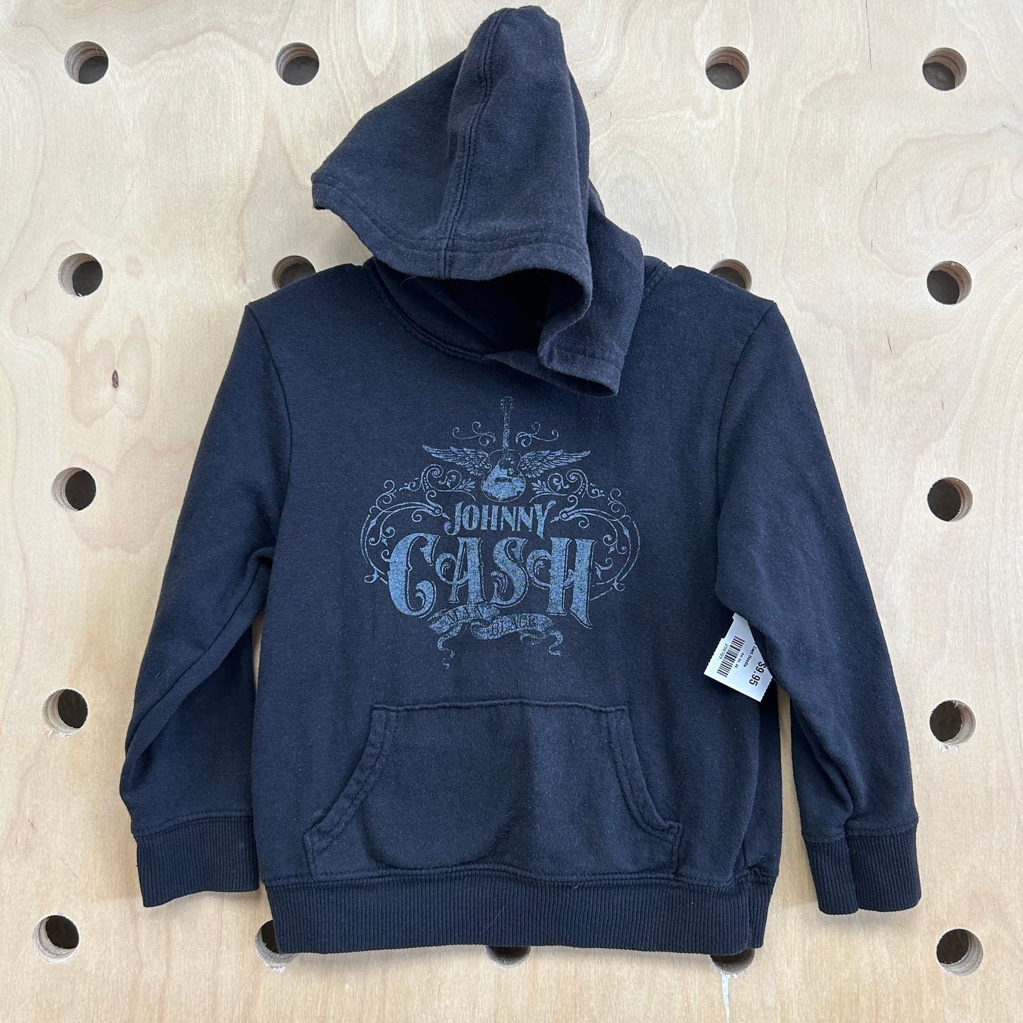 Black Lightweight Johnny Cash Hoodie