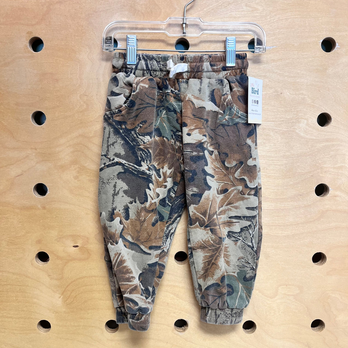 Brown/Green Leaf Joggers
