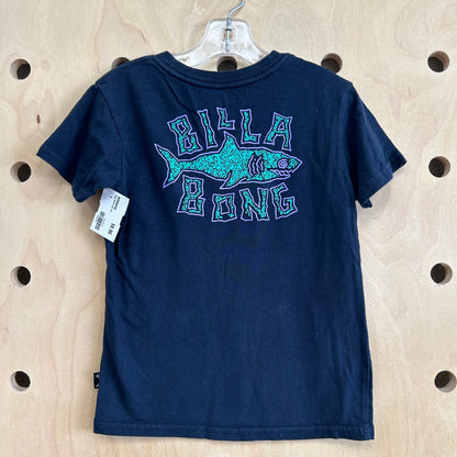 Navy Shark Logo Tee