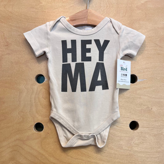 Organic Tan 'HEY MA' Bodysuit