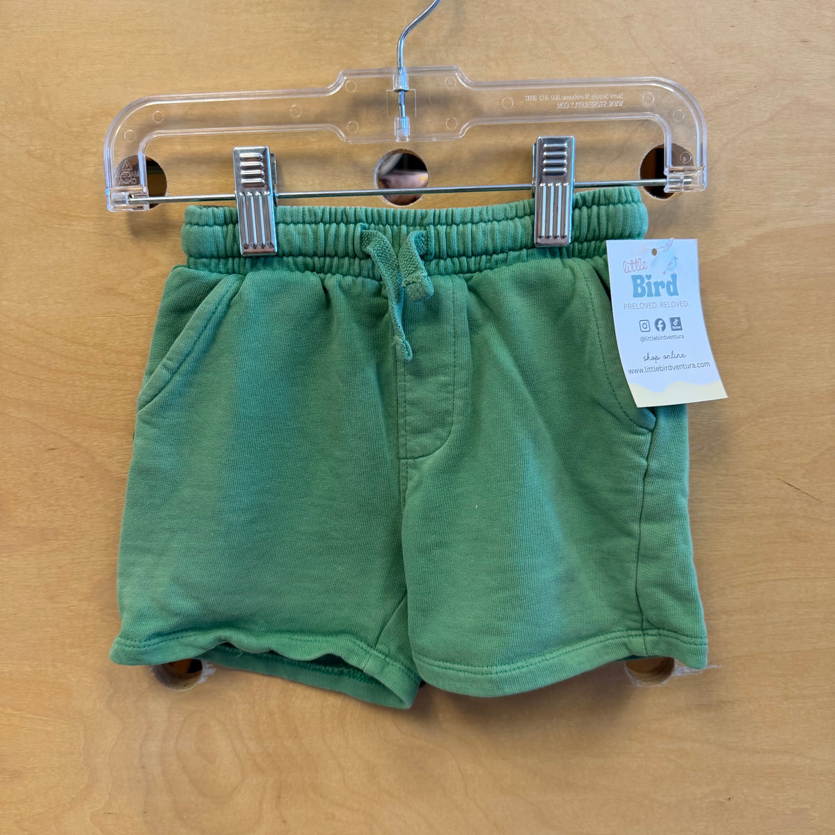 Green Drawstring Shorts