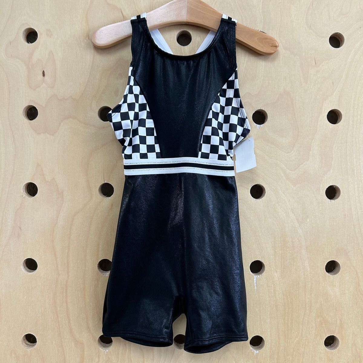Black & White Checkered Leotard