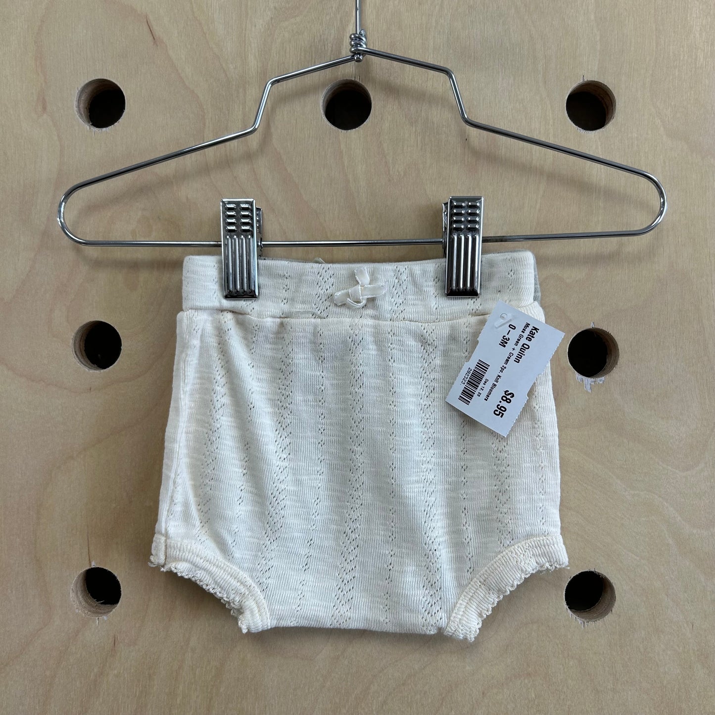 Moss Green + Cream 2pc. Knit Bloomers