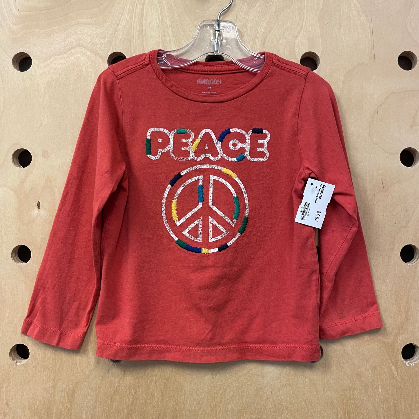 Red Peace Long Sleeve