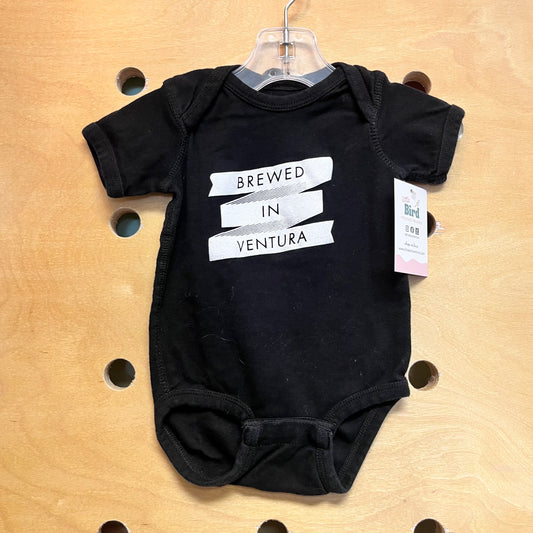 Black 'Brewed In Ventura' Bodysuit