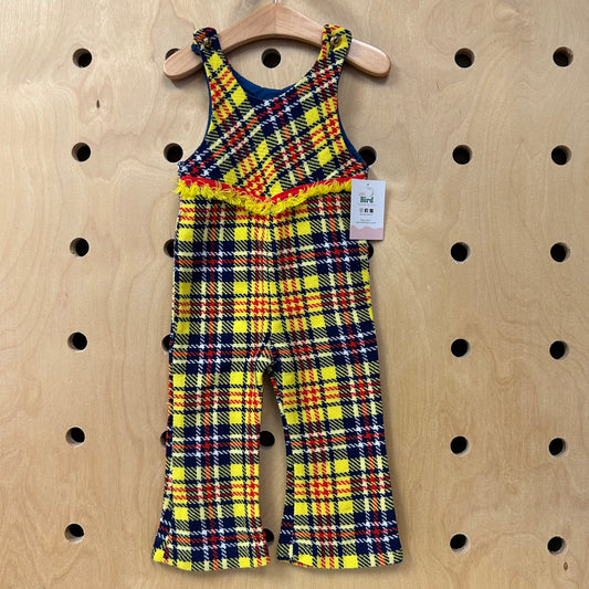 Yellow Plaid Romper