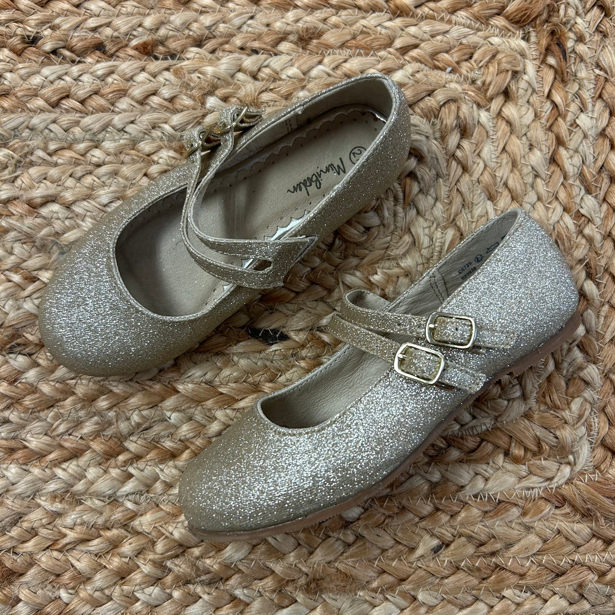 Gold Glitter Flats
