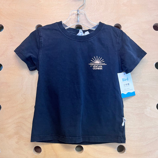 Black 'Ventura California' Cotton Tee