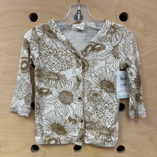 Tan Sunflowers Bamboo Cardigan