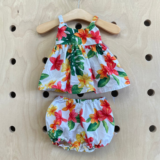 White Hibiscus Dress