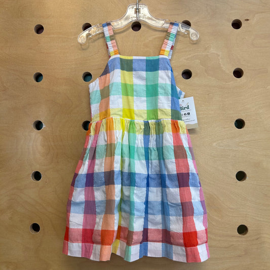 Bright Madras Plaid Dress