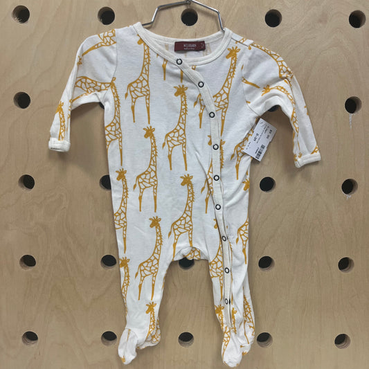 Cream Giraffe Footies