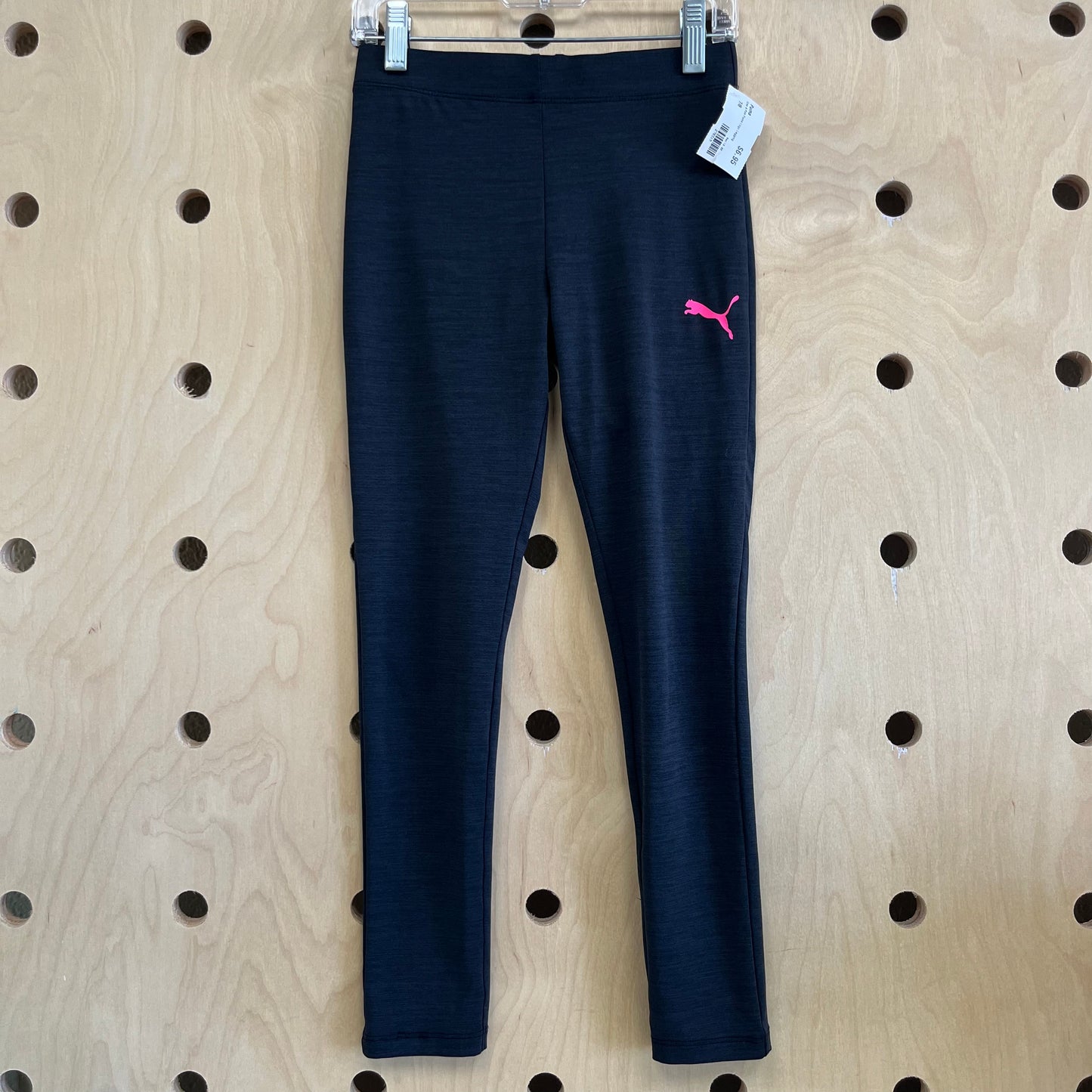Grey & Pink Puma Logo Legging