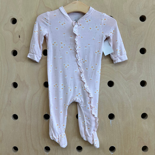 Pink Floral Bamboo Zippy