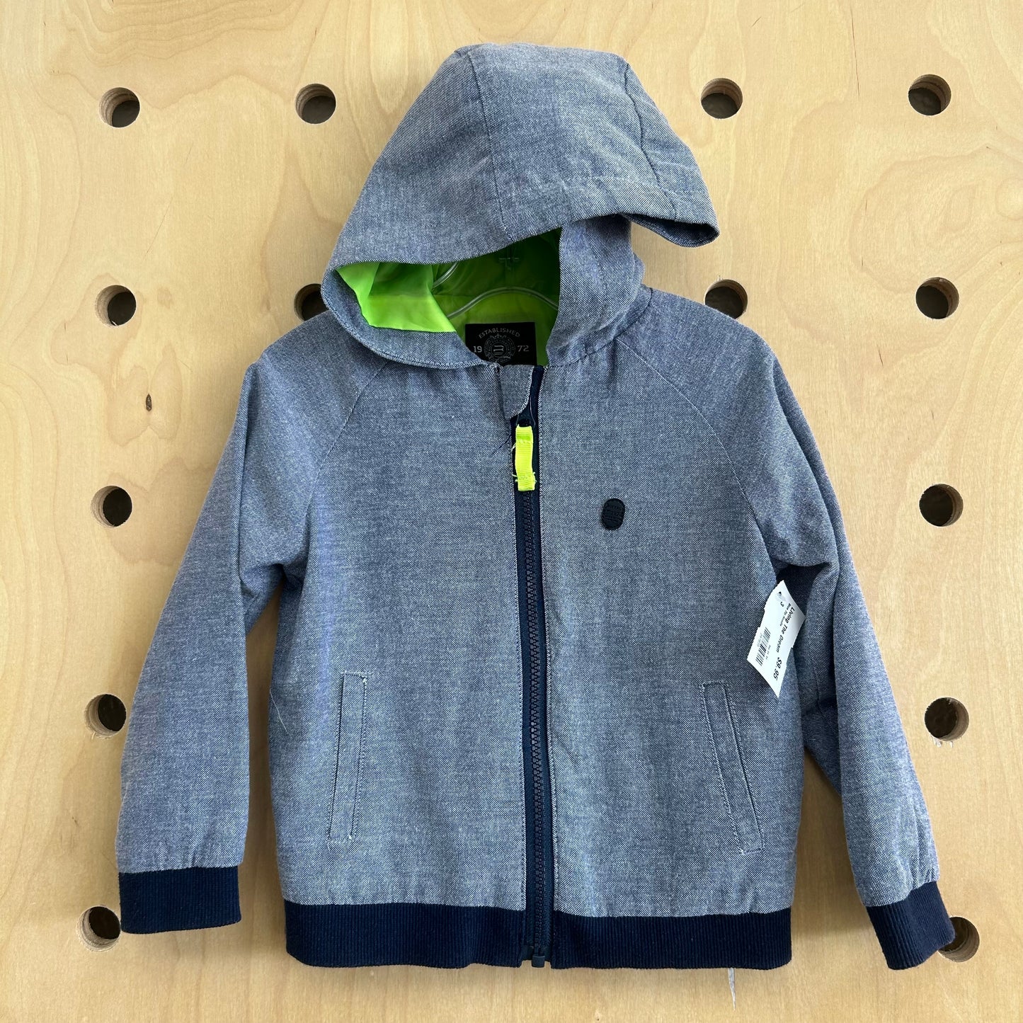Blue Zip Hoodie