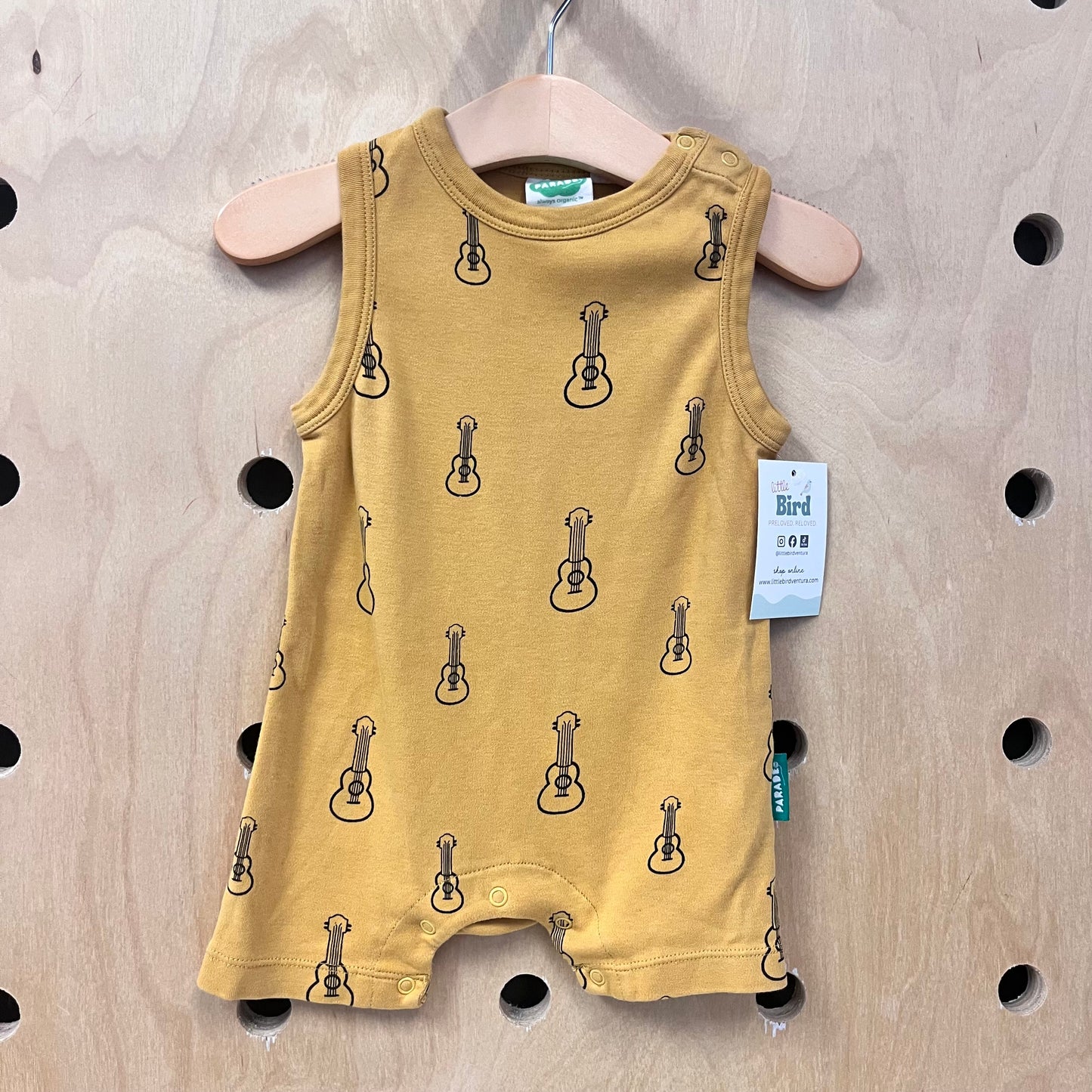 Organic Mustard Guitars Romper