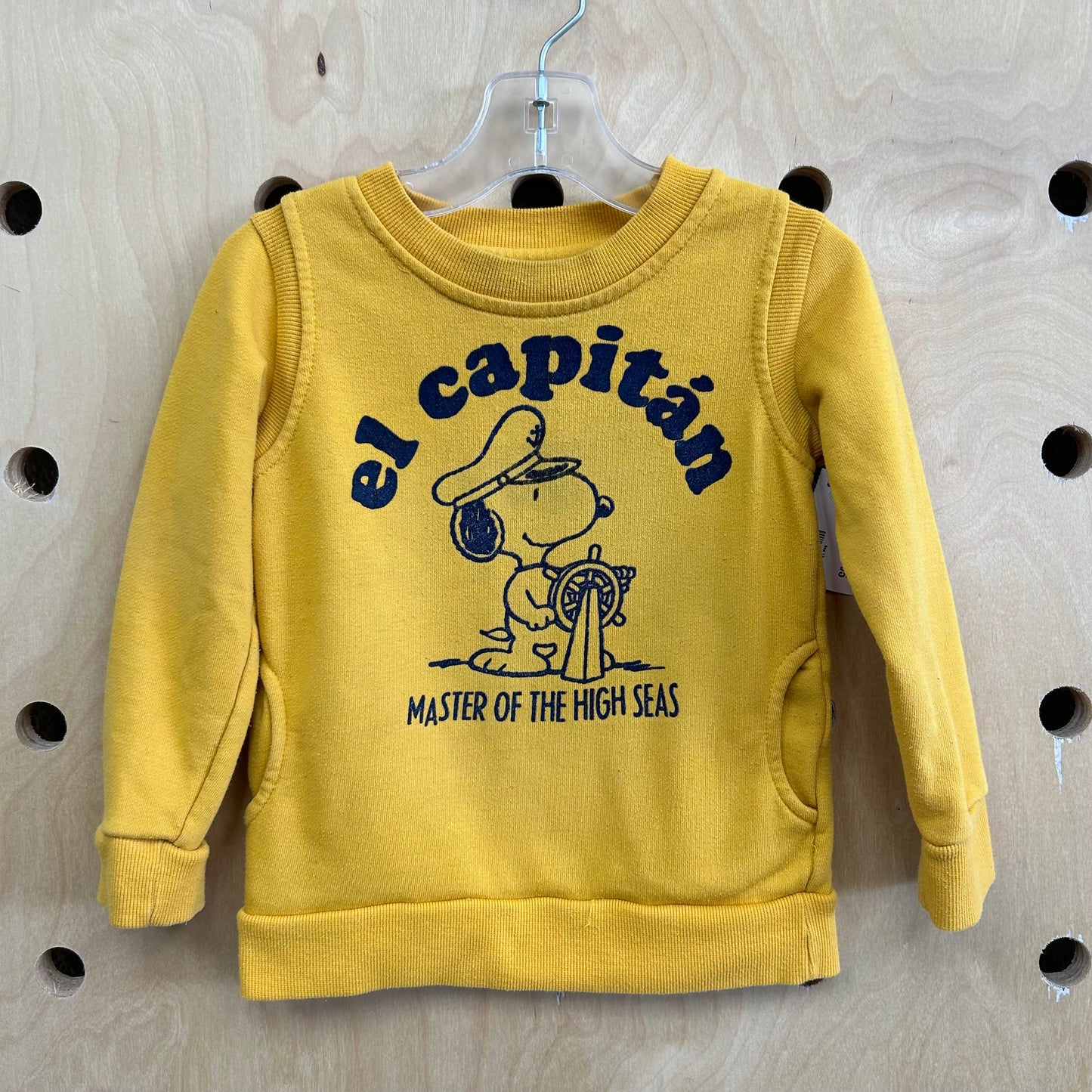 Yellow Snoopy Pullover