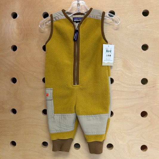 Baby Synchilla Patched Jumpsuit Yellow