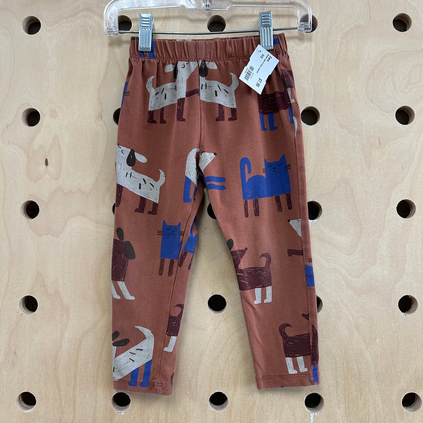 Brown Cats & Dogs Leggings