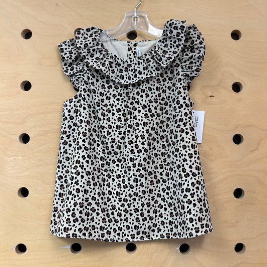 Animal Print Silky Ruffle Tank